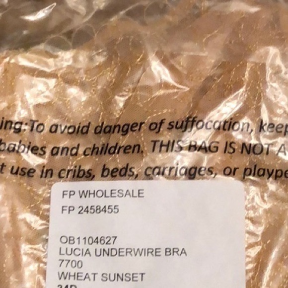 Free People 32A lace underwire bra new - Picture 5 of 5